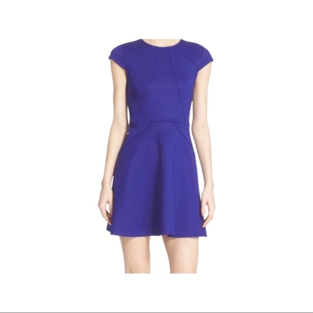 Ted Baker blue dress with great detail - size 2 (equivalent to size 8 womens)